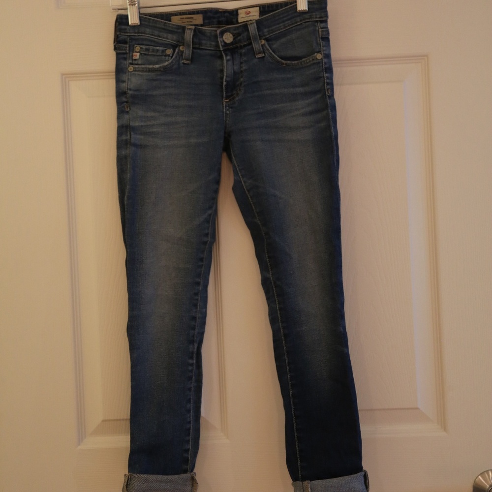AG Denim "The Legging" Rolled Denim